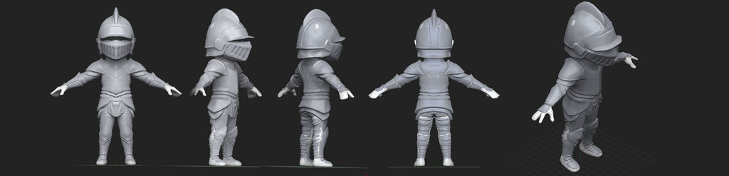 Mini Knight 3D Concept by Dmeville