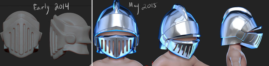 Knight Helmet by Dmeville