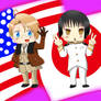 Chibi America and Japan