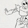 Uncolored No Hand UF Paps and Sans