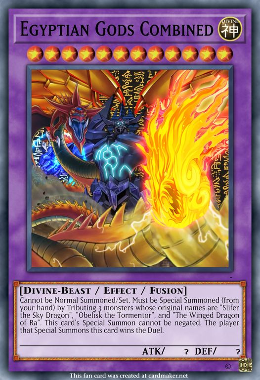 yugioh 3 god cards fusion THE EGYPTIAN GODS HAVE FINALLY RETURNED !!! NEW CARD REVEALED !! NEW JINZO SUPPORT !!! Yu Gi Oh Legendary Collection