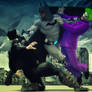Batman vs Joker and Bane