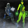 Ice Maidena and Green Flame