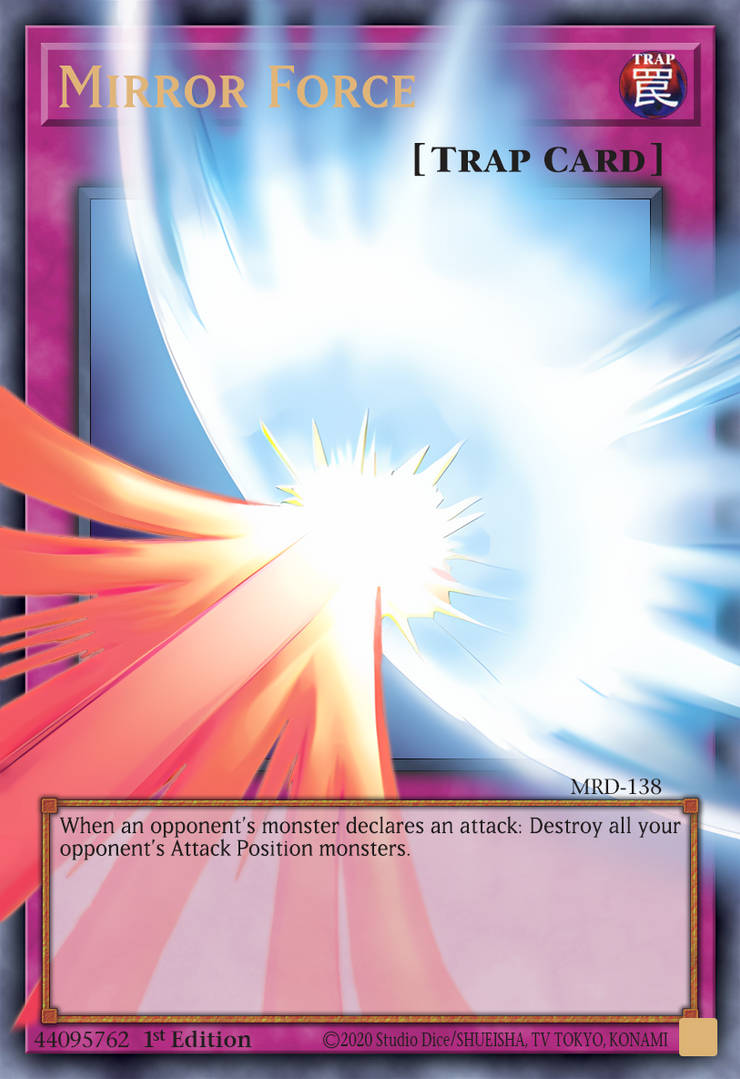 yugioh card mirror force Mirror Force RD/HC01-KR030 Korean Ver Ultra Rare K-TCG EN053) Attribute Mirror Force (Overframe) by GeckoYGO