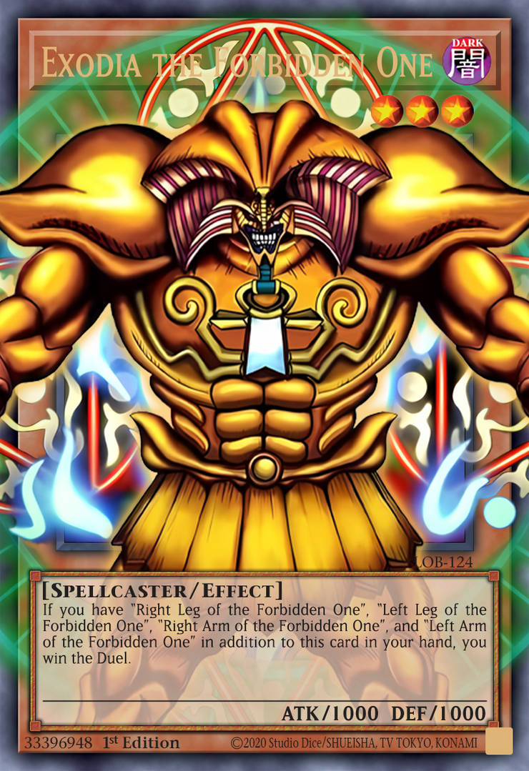 exodia cards yugioh Yu-Gi-Oh! The Forbidden One Framed Dark Crisis (25th Anniversary Edition) Card type True Exodia - Yu-Gi-Oh! Card