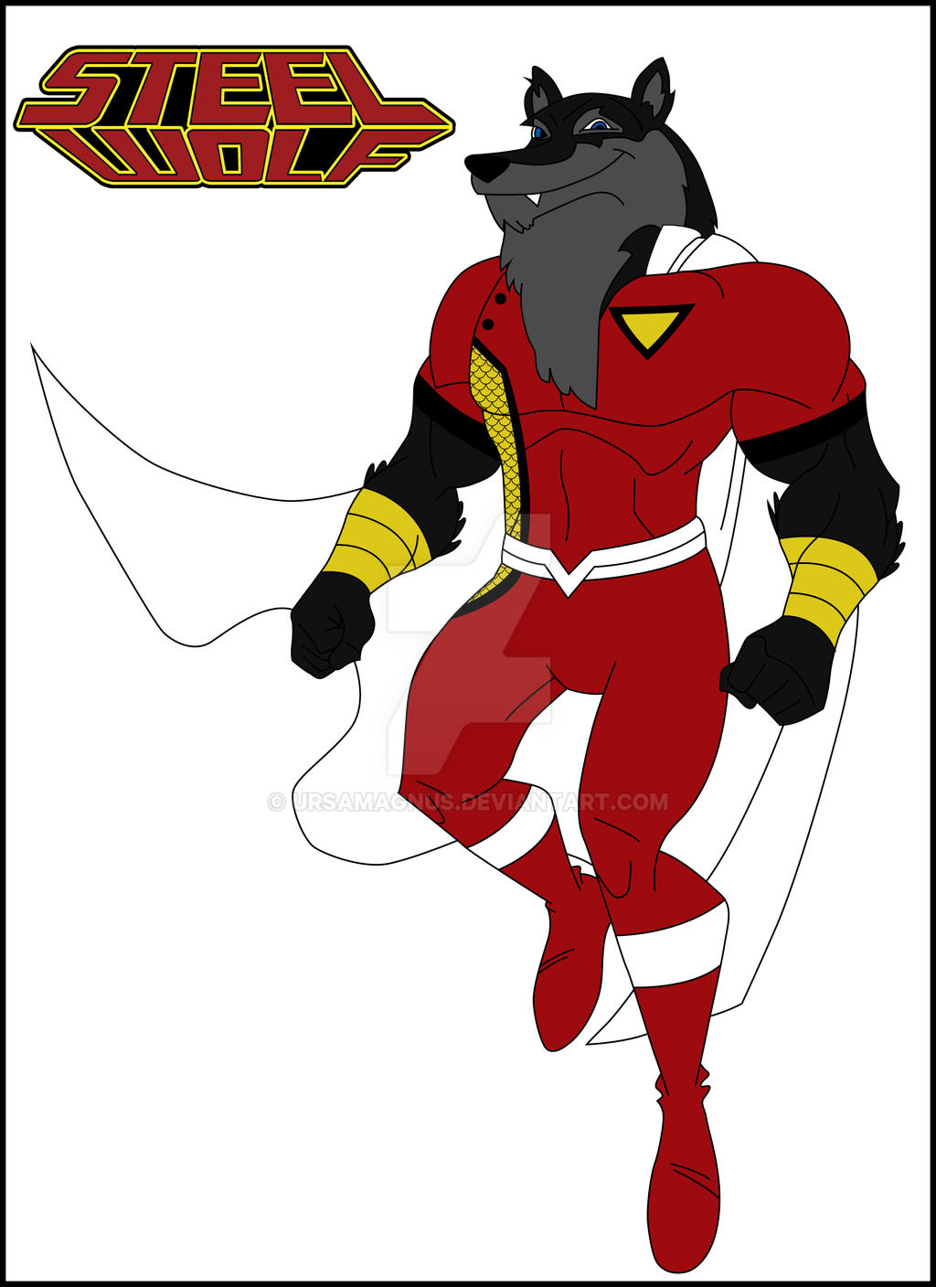 Steel Wolf funny animal version