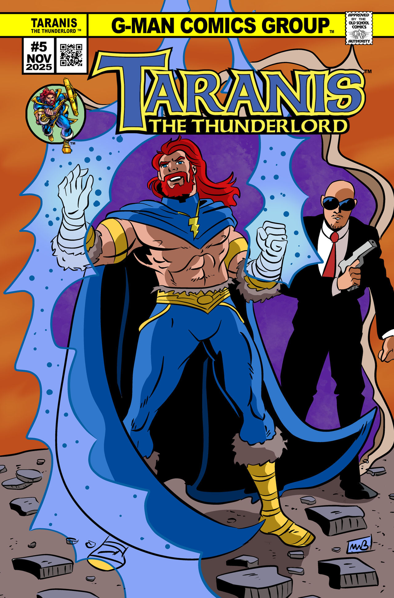 Taranis #5 coverB by Mike W Belcher