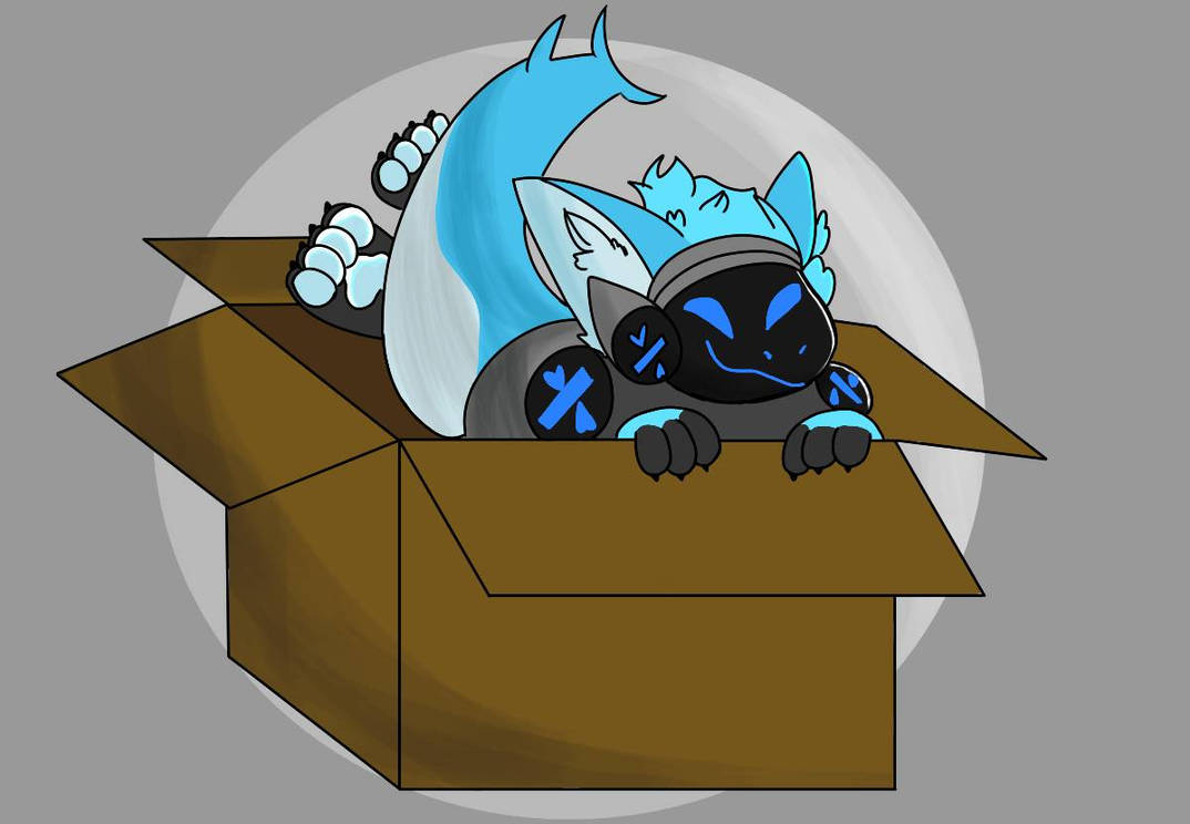 Protogen in a box by DigitalKatten on DeviantArt