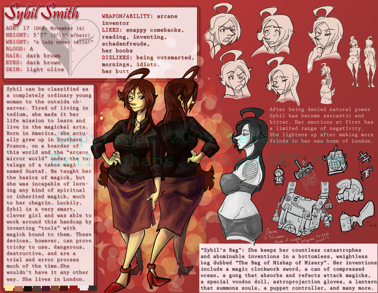 Sybel Character Sybil Character Sheet by ExiledChaos on DeviantArt