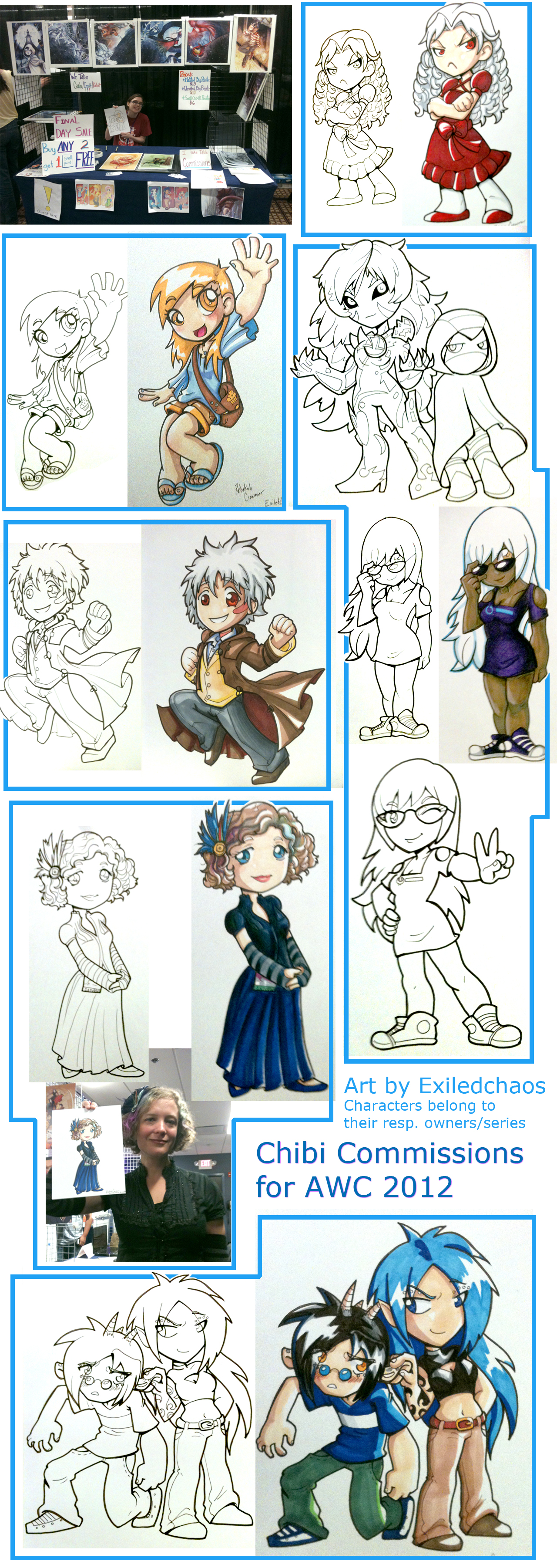 Anime World Chicago 2012 Chibi Commissions