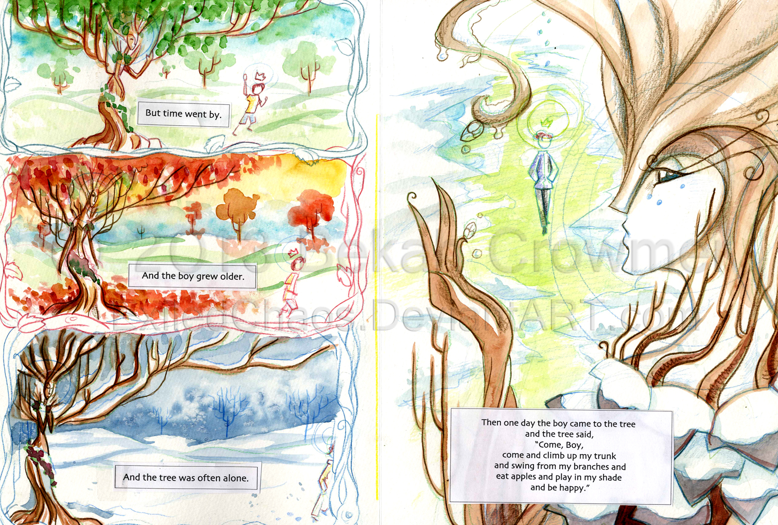 ColorSketch: The Giving Tree page 10-11