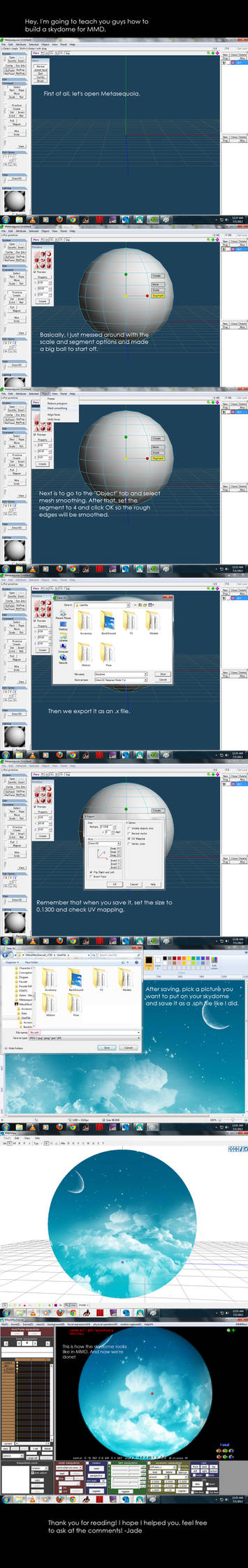 MMD Tutorial: How to make a skydome