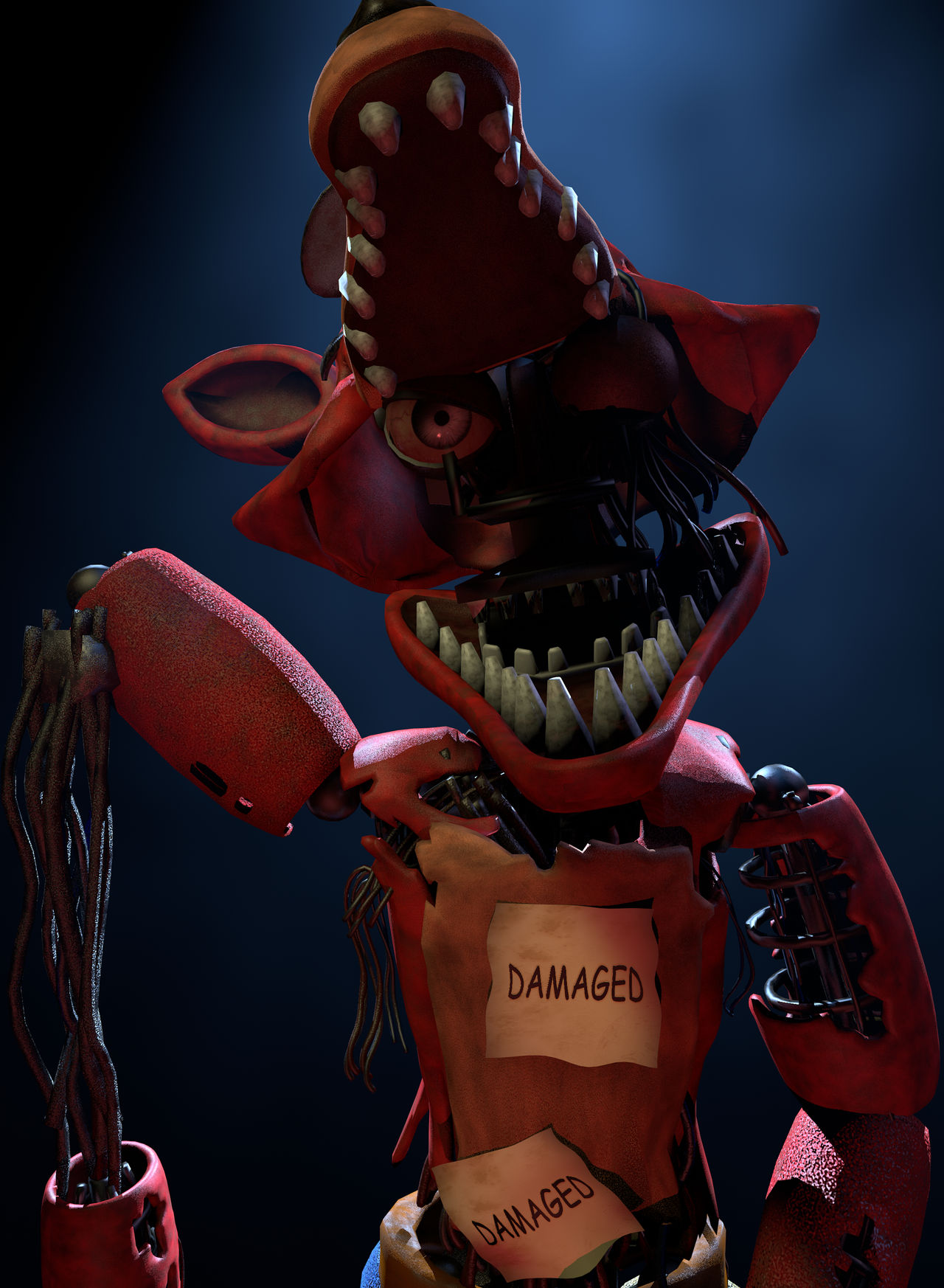 Foxy Ransomware Image Rotten Damaged Foxy by twistedbt809 on DeviantArt