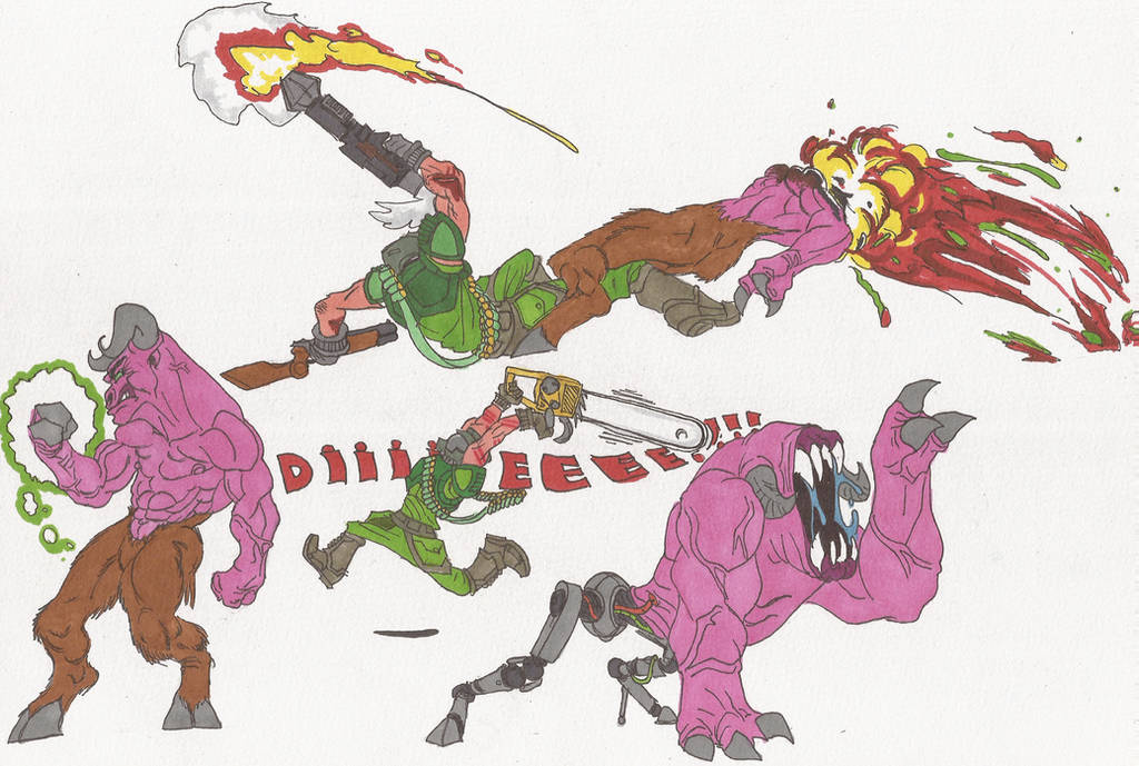 Doom_Doodles_01_2012 by AlexBaxtheDarkSide