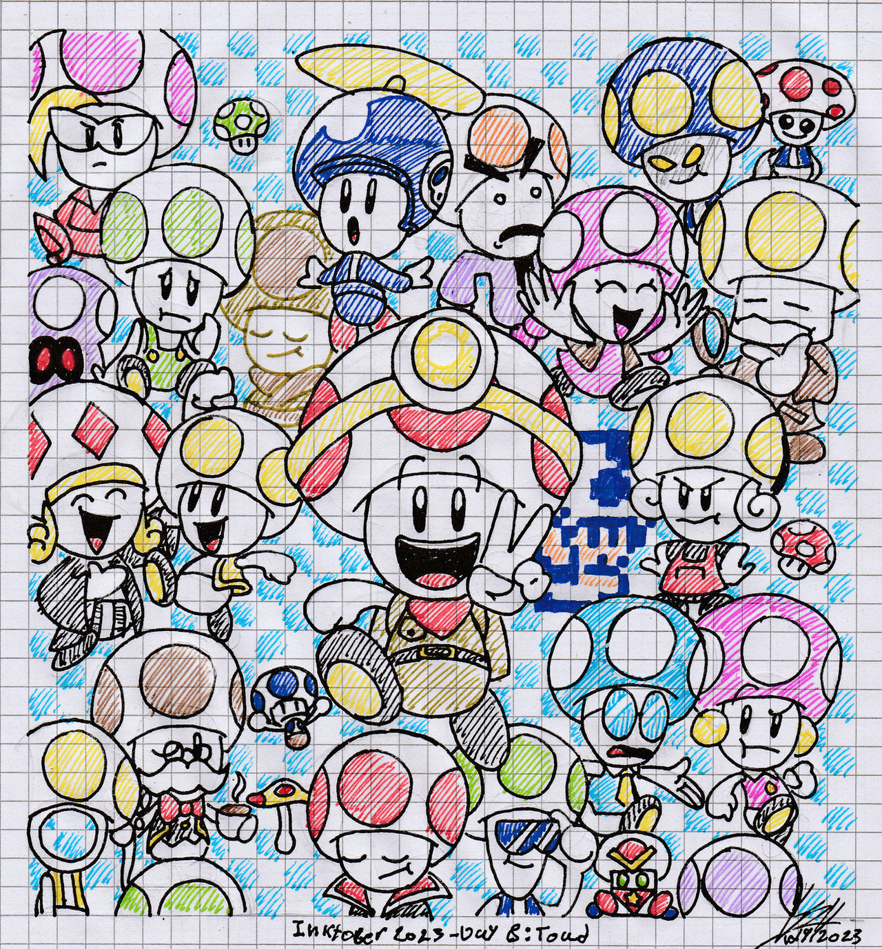 Toadiko Inktober 2023 - Day 8: Toad. by GSVProductions on DeviantArt