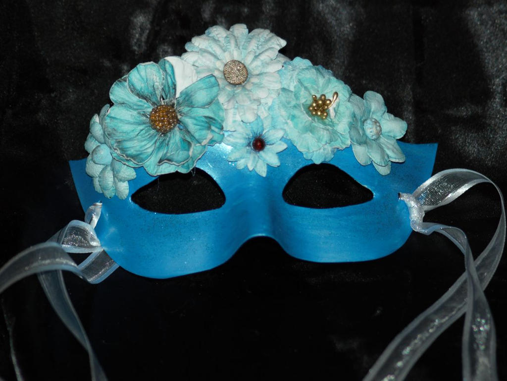 Flower Mask Unity Blue Flower Mask by sapphiremasquerade on DeviantArt