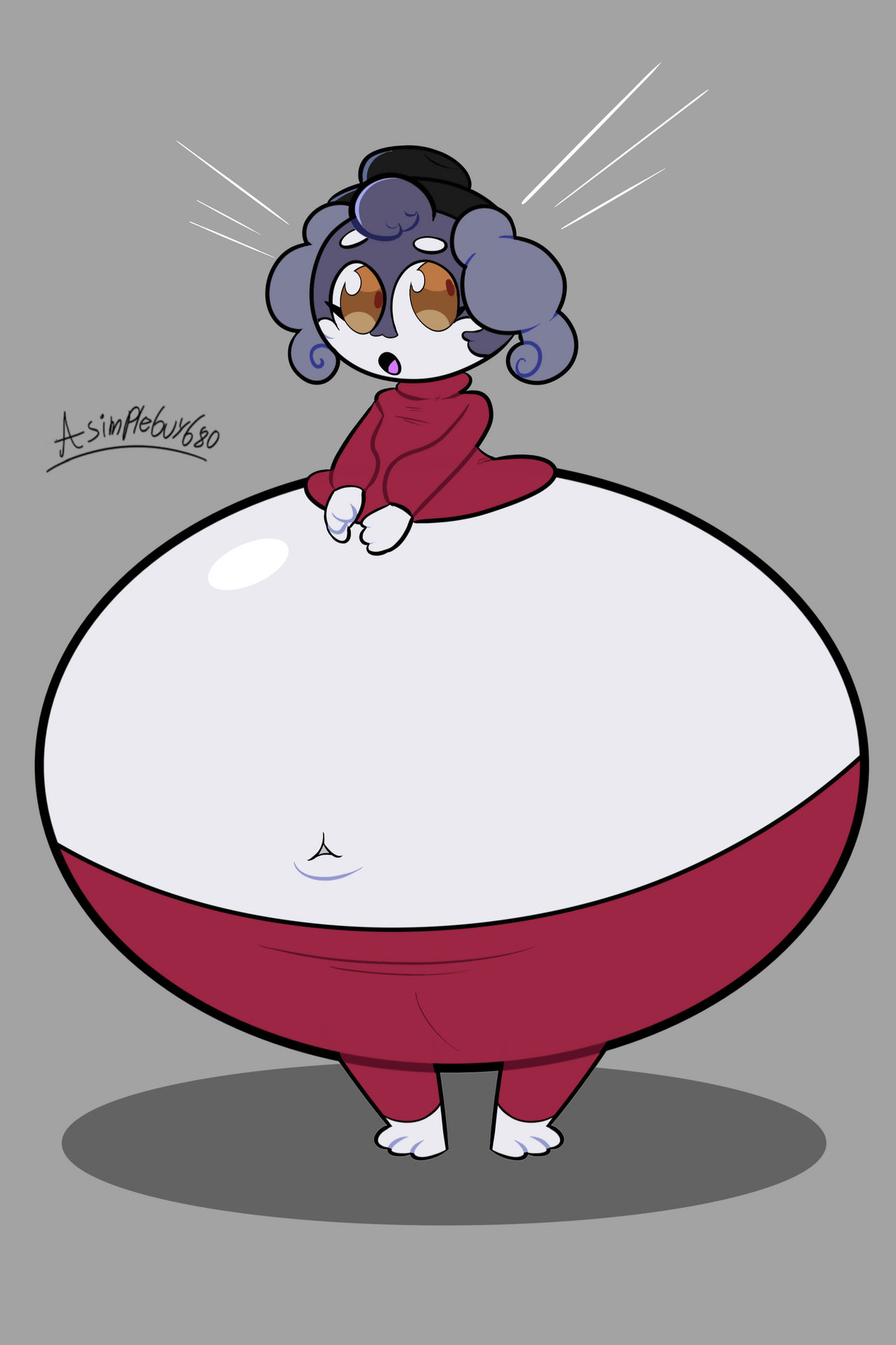 Indeedee Inflation Red Clothes by ASimpleGuy680 on DeviantArt