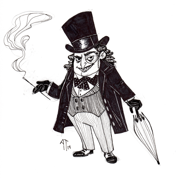 INKtober 6 - Oswald Cobblepot