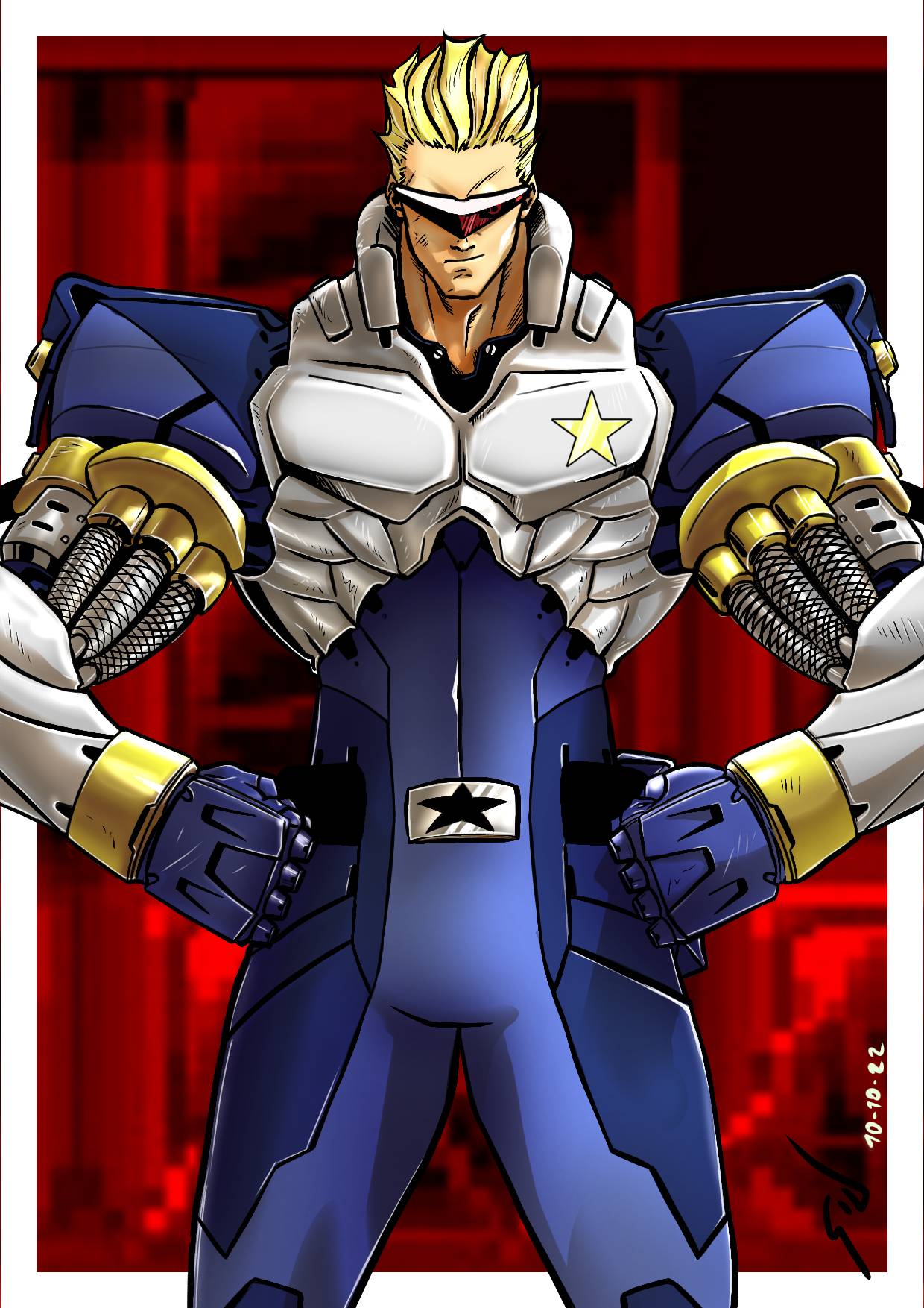 Captain commando by gldzx on DeviantArt