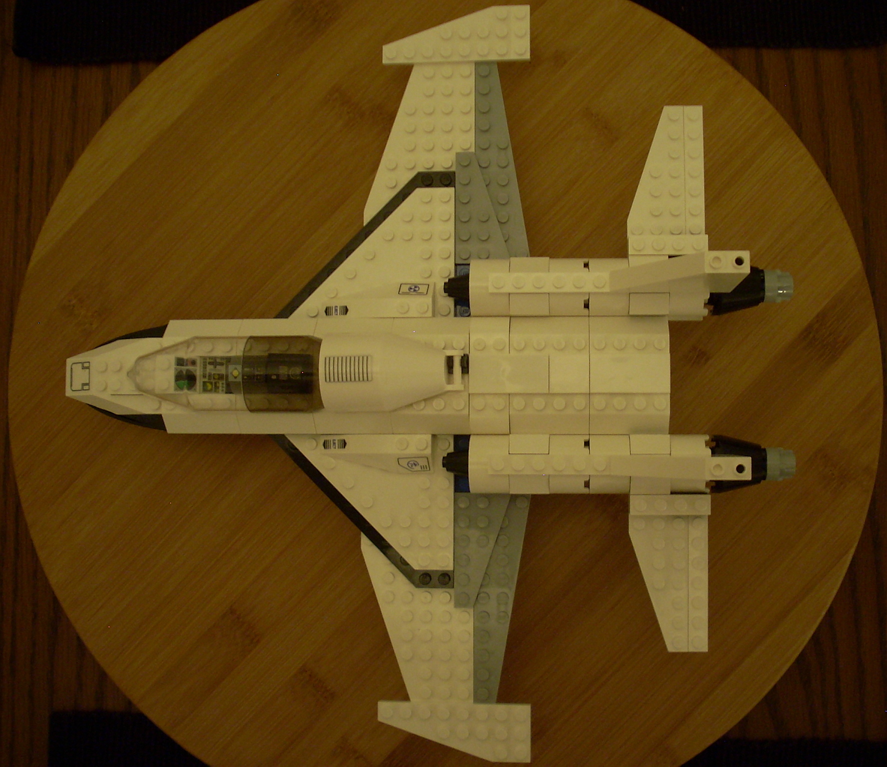 LEGO Fighter Jet Top View