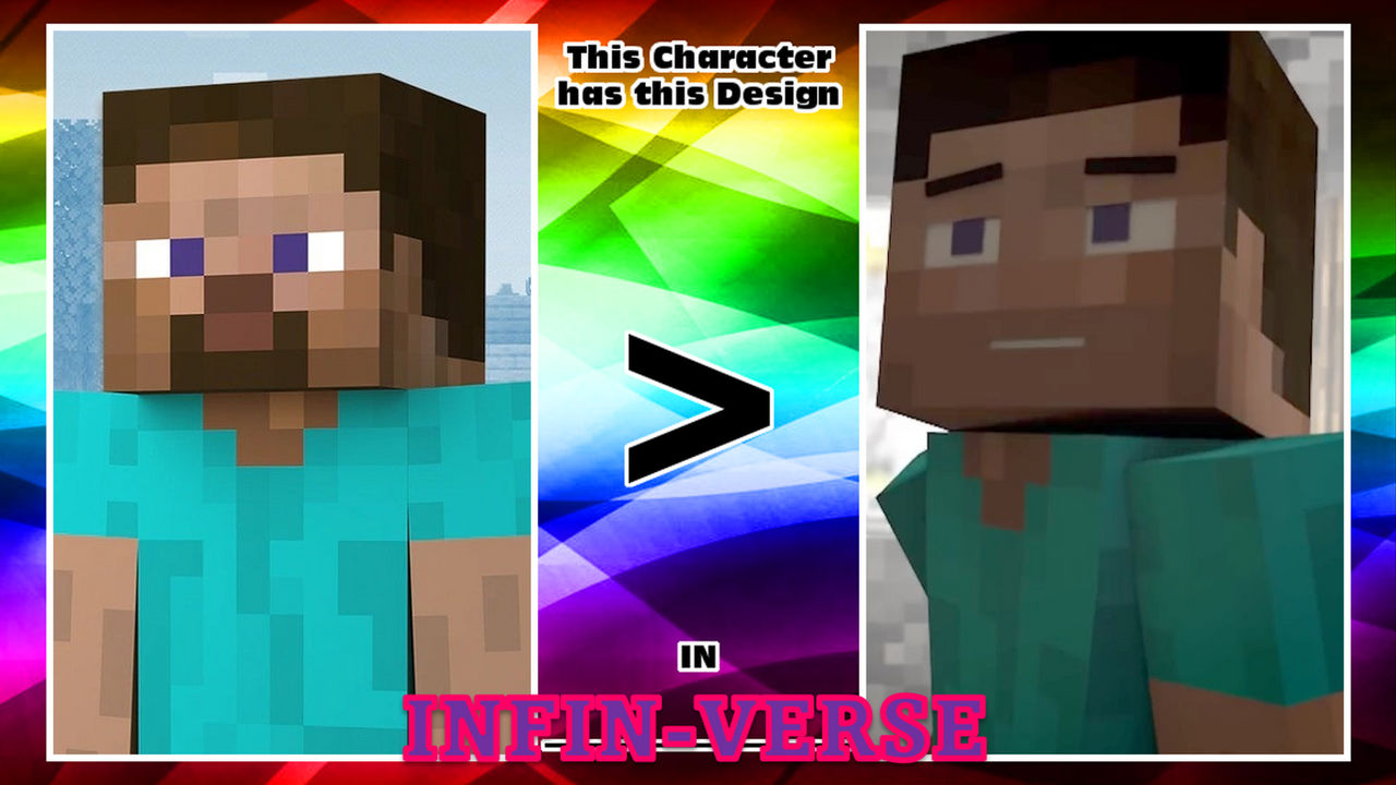 Steve Variants Inv Steve Has This Design In Infin-Verse by PeteyPlays on DeviantArt