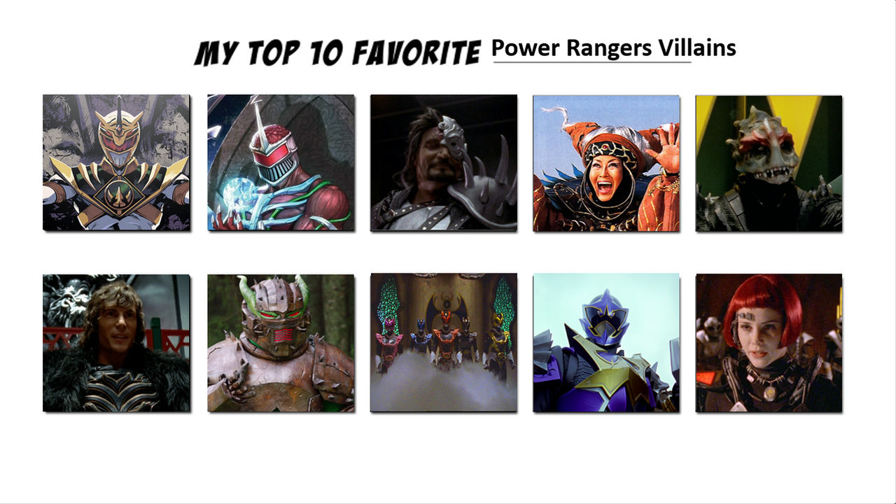 My Top 10 Favorite Power Rangers Villains by PeteyPlays on DeviantArt