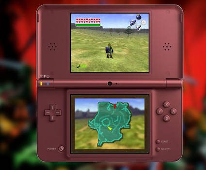Zelda Ocarina of Time Nintendo DSi port by on