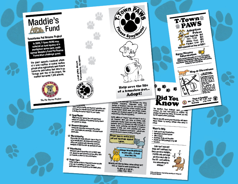 T-Town PAWS Flyer Design