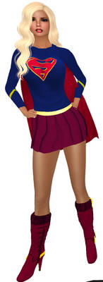 Me on Second Life as Supergirl