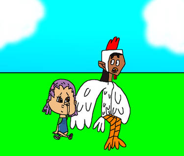 Mike the Chicken and Oona-colored