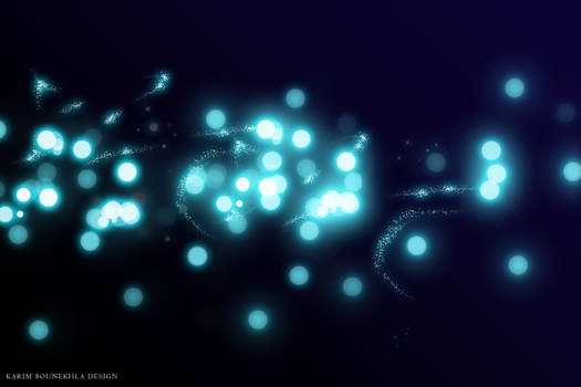 Blue bokeh wallpaper