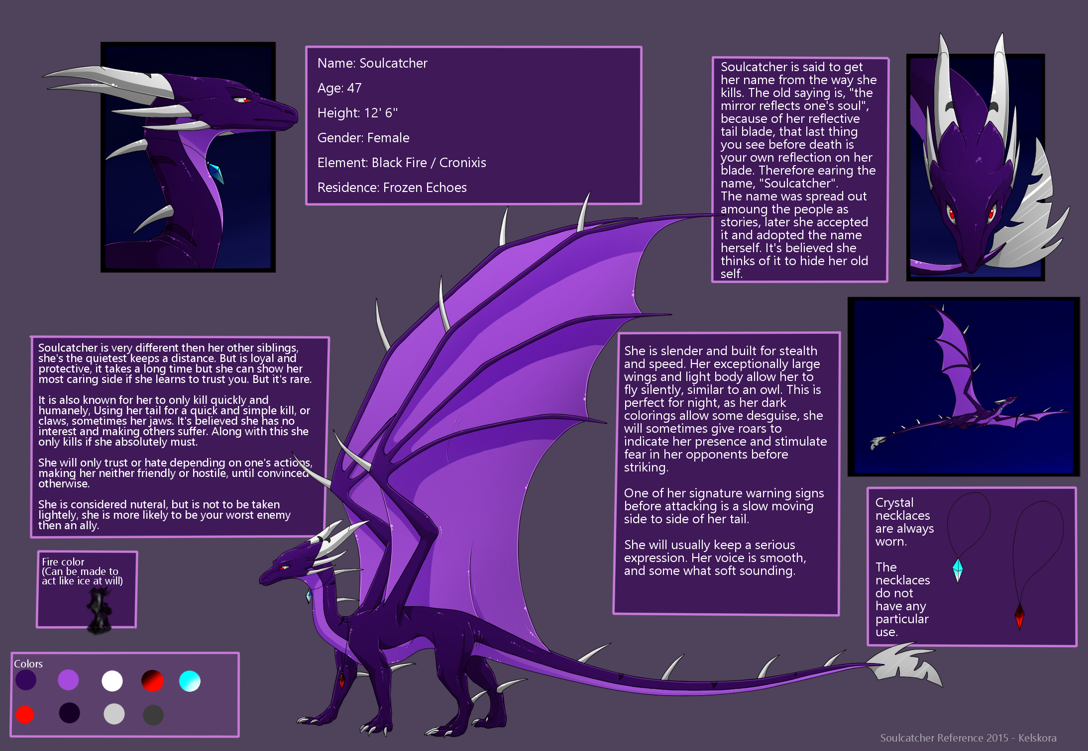 Soulcatcher Reference Sheet 2015