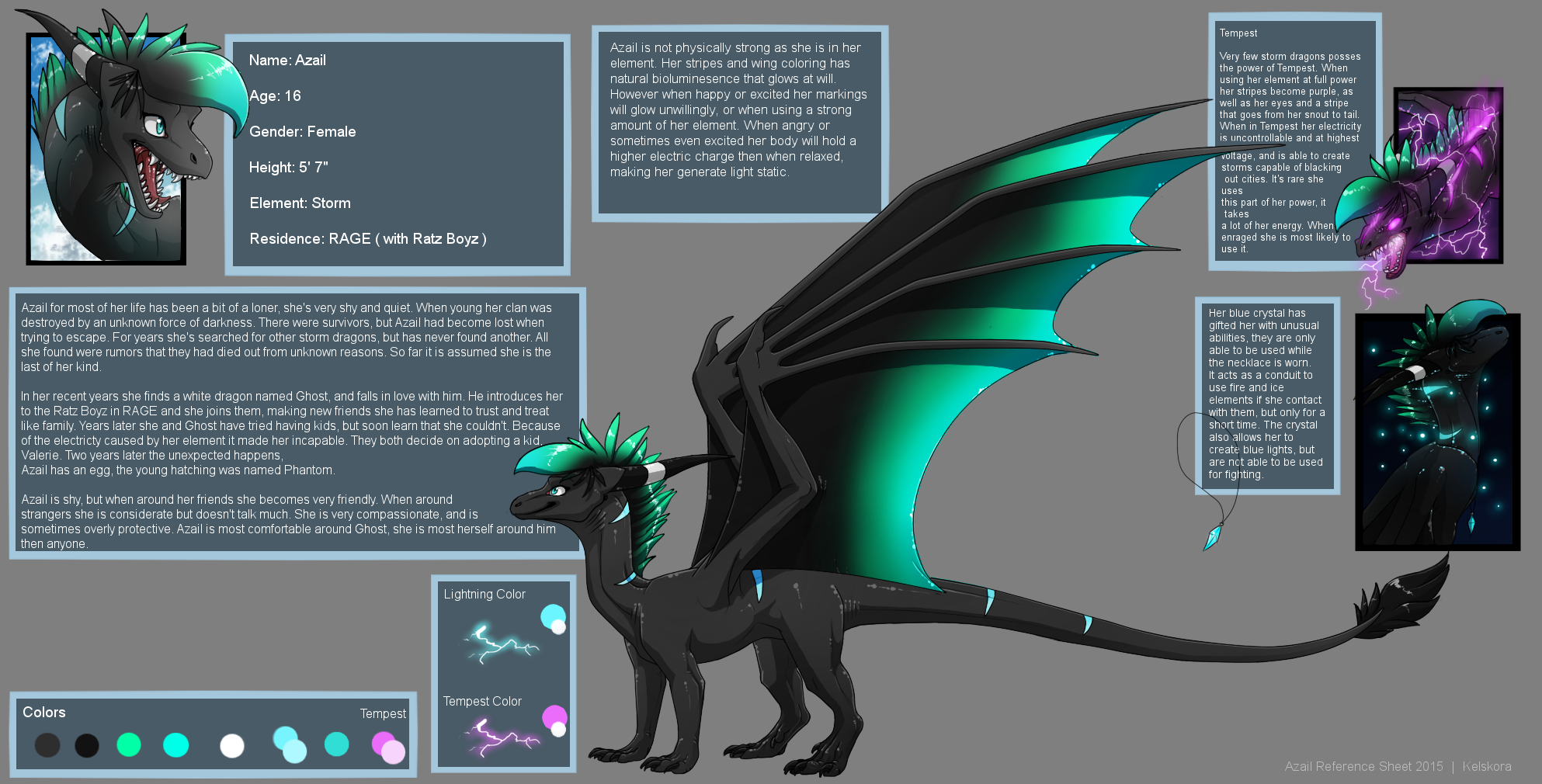 Azail Character Azail Reference Sheet 2015 by Kelskora on DeviantArt