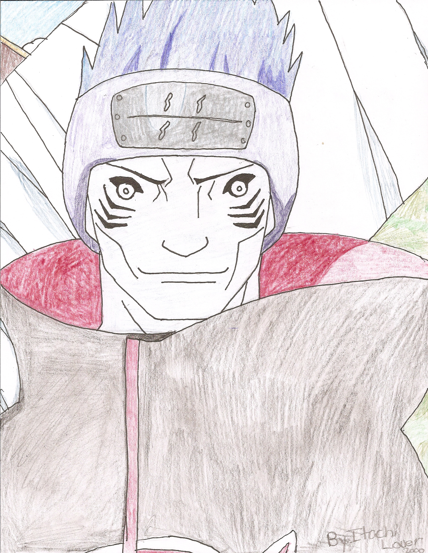 Рисунок Кисаме из Наруто