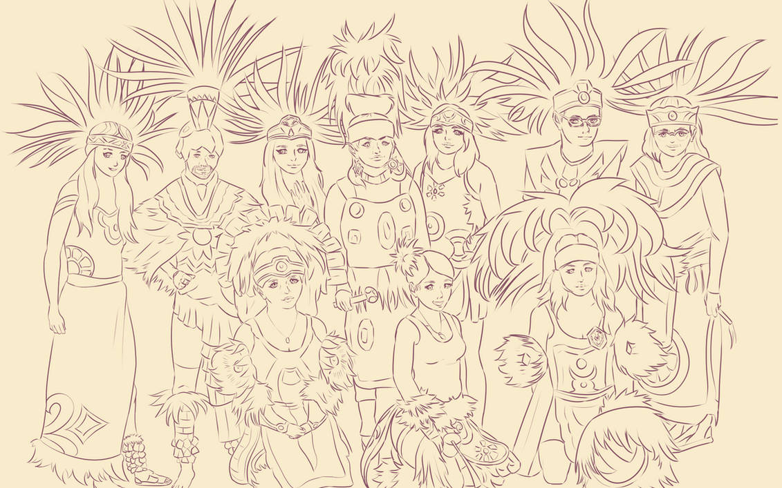 Deviantart Aztec Ritual Aztec Commission by Naroodles on DeviantArt