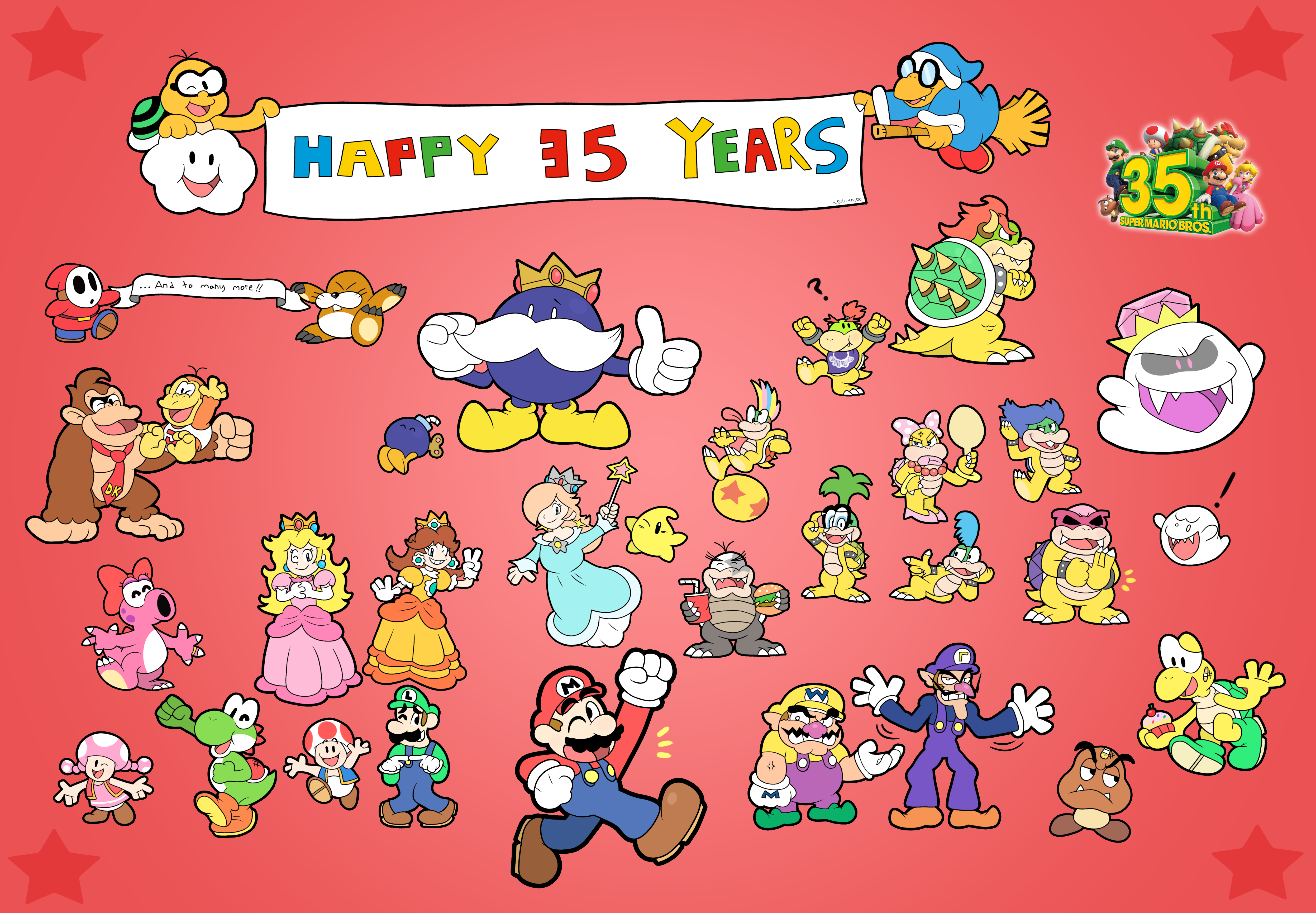 Goodbye Mario 35, Hello Pac-Man 99 by SoshiTheYoshi on DeviantArt