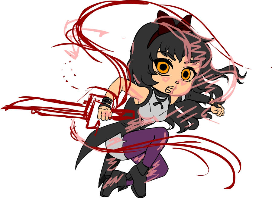 Blake Rwby Color Gradient Rwby Blake progress by digikolobong on DeviantArt