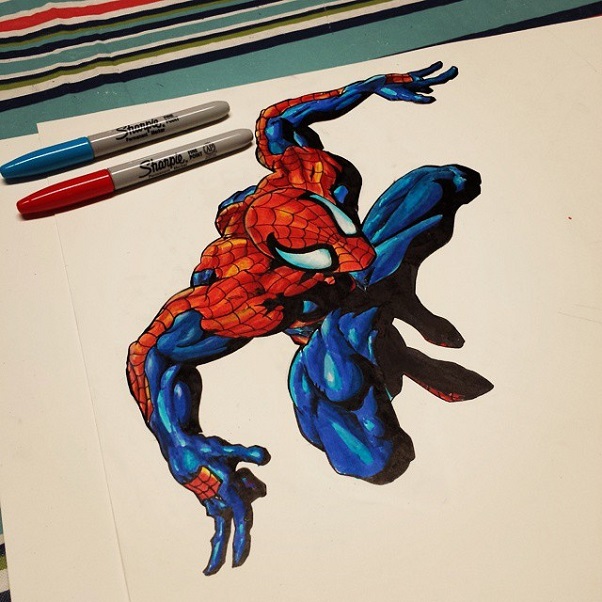 Spiderman Sharpie