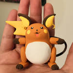 Raichu super light clay figurine by Color-And-Adoptables