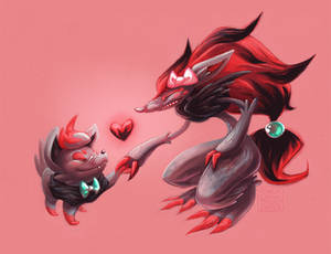 Pokemon - Zorua and Zoroark Valentines