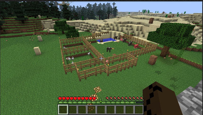 Minecraft animal farm by obviouslydragon on DeviantArt