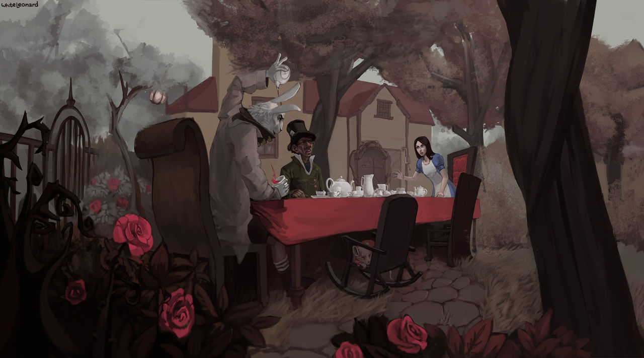Alice on the Tea Party by White-Leonard