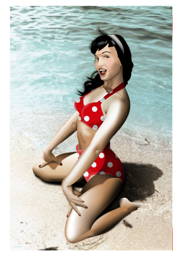 Bettie Page Vector By Giuca On Deviantart