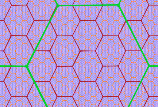 Hexagonal Fractal Tiling 2