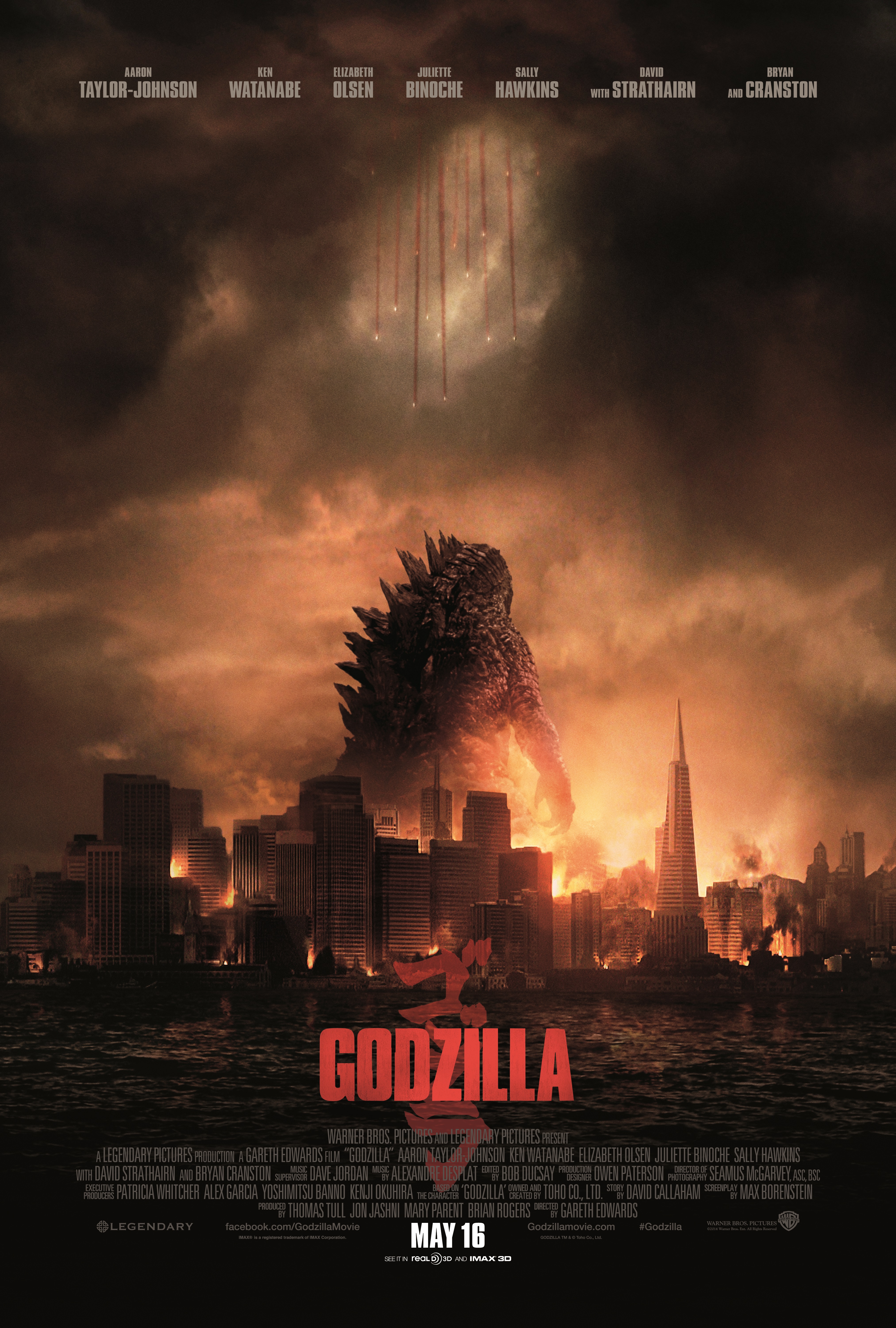 New Official Godzilla 2014 poster