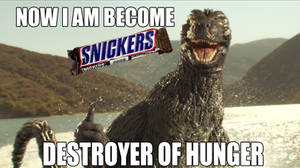 Godzilla Snickers meme