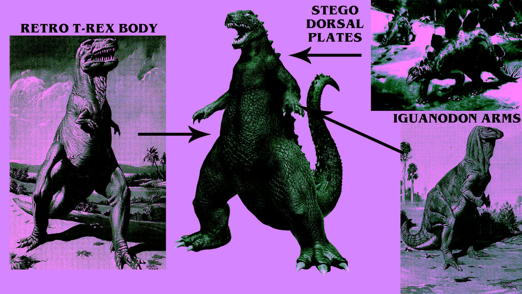 Basic Godzilla design elements by Awesomeness360