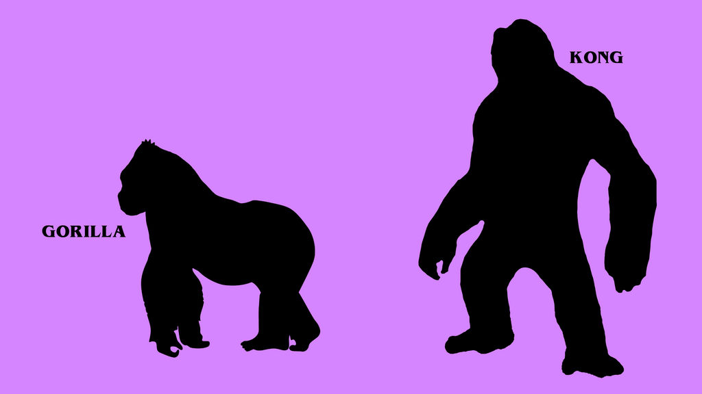 Real life-and-Fiction-difference Kong by Awesomeness360 Real life-and-Fiction-difference Kong by Awesomeness360