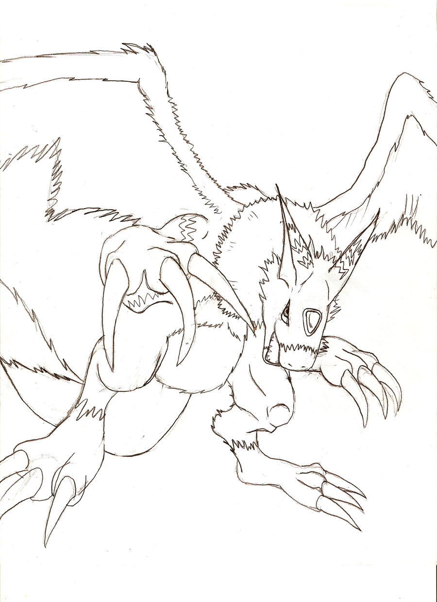 Dorugamon Lineart