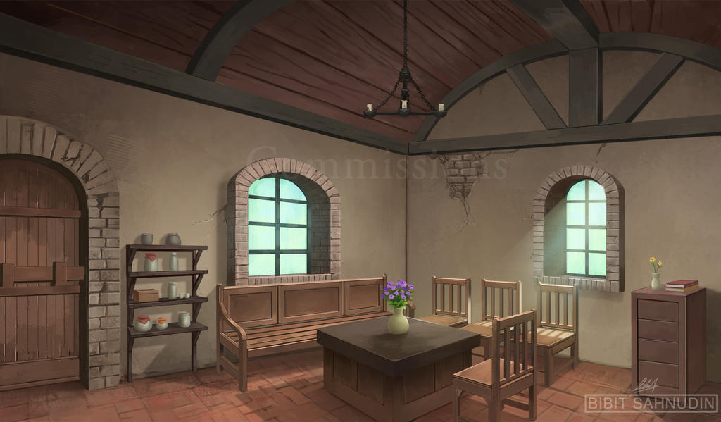 medieval living room by threeanglework on DeviantArt